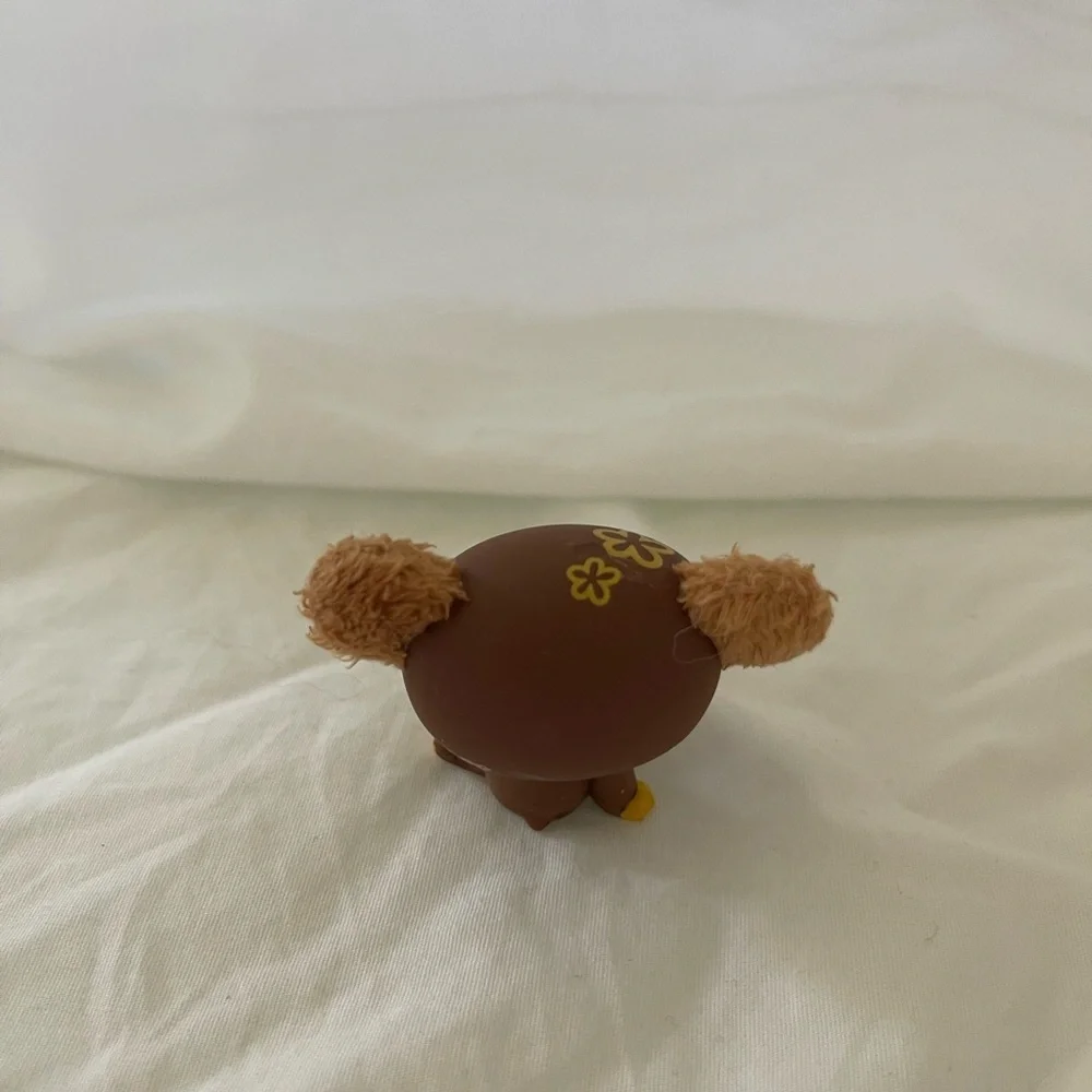 LPS Littlest Pet Shop #2468 Brown Bear with fuzzy/soft ears